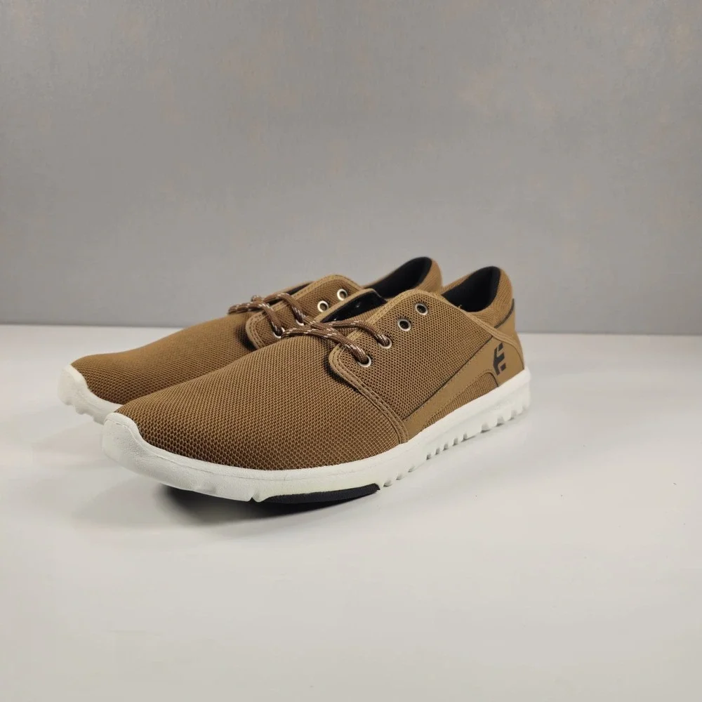 Etnies Scout Men's Size 11 Brown White Lightweight Skate Shoes New No Box